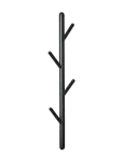 Lene Bjerre - Ellie Coat Rack 17X10X75 Cm. Black - Konksud ja nagid - 17X 75X 10CM