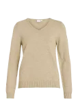 Vila - Viril V-Neck L/S  Knit Top - Noos - Džemprid - L