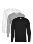 Lindbergh - 3Pk Basic Tee L/S - Pikkade varrukatega - M