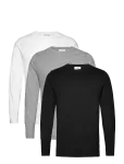 Lindbergh - 3-Pack Basic Tee L/S - Pikkade varrukatega - M