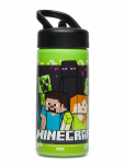 Minecraft - Minecraft, Vandflaske Med Suger&oslash;r - S&ouml;&ouml;giaeg - 410 ml