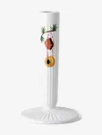 K&auml;hler - Hammersh&oslash;i Christmas Candle Holder H16 Cm White W. Deco - K&uuml;&uuml;nlajalad - H16CM