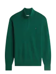 Tommy Hilfiger - Pima Org Ctn Cashmere Zip Mock - Poolpika lukuga džemprid - S