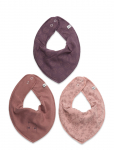 Pippi - Bandana Bib Girl -Aop (3-Pack) - Pudip&otilde;lled - ONE SIZE