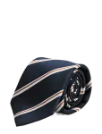 Lindbergh Black - Polyester Tie With Stripe 7 Cmpolyester Tie With Stripe 7 Cm - Lipsud - ONE SIZE