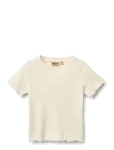 Wheat - Rib T-Shirt S/S Alicia - L&uuml;hikeste varrukatega - 104