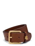 Lauren Ralph Lauren - Natural Smth Leathr-Logo Keeper-Blt - V&ouml;&ouml;d - XL