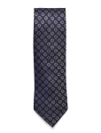AN IVY - Navy Woven Flower Silk Tie - Lipsud - ONE SIZE