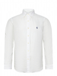 Polo Ralph Lauren - Custom Fit Linen Shirt - Linased s&auml;rgid - XXL