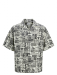 Jack & Jones - Jjwayne Aop Resort Shirt Ss - L&uuml;hikeste varrukatega s&auml;rgid - M