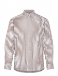 Mads N&oslash;rgaard - Organic Cotton Poplin Sune Shirt - Triibulised s&auml;rgid - L
