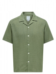 ONLY & SONS - Onsbertil Waffle Ss Resort Shirt - L&uuml;hikeste varrukatega s&auml;rgid - M