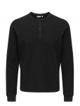 ONLY & SONS - Onstobie Reg Ls Henley Tee Noos - Pikkade varrukatega - XXL