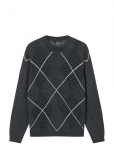 Mads N&oslash;rgaard - Comfy Wool Adam Argyle Knit - Pulloverid - XXL