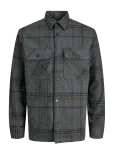 Jack & Jones - Jprrayle Melange Check L/S Overshirt Sn - Pealiss&auml;rgid - S