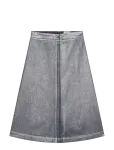 Mads N&oslash;rgaard - Metallic Denim Stellar Skirt - P&otilde;lveni ja midiseelikud - 34