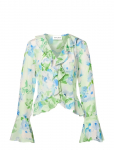 Malina - Suzie Sheer Frill Blouse - Pikkade varrukatega - 36