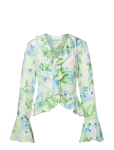 Malina - Suzie Sheer Frill Blouse - Pikkade varrukatega - 36