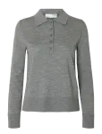 Selected - Slwthea Ls Knit Merino Collar Neck Noos - Džemprid - M
