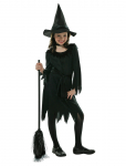 IPK - Children's Witch Costume; Dress, Hat And Belt 128-134 Cm - Tegelaskujude kost&uuml;&uuml;mid - 116/128CM