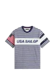 Tommy Hilfiger - Us Sailgp Marine Stripe Tee - L&uuml;hikeste varrukatega - L
