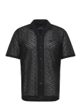 Lindbergh - Texture Resort Shirt S/S - L&uuml;hikeste varrukatega s&auml;rgid - M