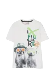 Boboli - Knit T-Shirt For Boy -Bci - L&uuml;hikeste varrukatega - 80