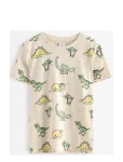Lindex - T-Shirt - L&uuml;hikeste varrukatega - 122/128