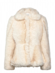 Monki - Faux Fur Peplum Jacket - Kunstkarusnahk - 32