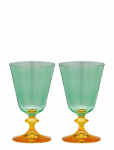 Anna + Nina - Arancia Short Wine Glass Set Of 2 - Punase veini klaasid - ONE SIZE