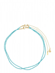 Pilgrim - Haze Necklaces 2-In-1 Set, Blue/Gold-Plated - &Otilde;rnad kaelakeed - ONE SIZE