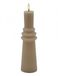 Sirius Home - Nordisk Skulptur, Sille Ringet &Oslash;6X22 Cm, Light Caramel - LED-k&uuml;&uuml;nlad - ONE SIZE