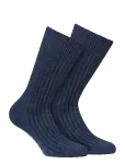 Alpacasocks&Co - Merino Cashmere Ribbed Crew 1-Pack - Tavalised sokid - 42-45