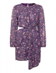Maje - Metallic Printed Viscose Dress - L&uuml;hikesed kleidid - 40