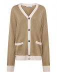 Maison Kitsune - Baby Fox Patch Bi-Color Classic Cardigan - Kardiganid - XS