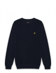 Lyle & Scott - Panelled Waffle Crew Neck Jumper - &Uuml;mara kaelusega - S