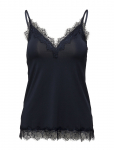 Rosemunde - Rwbillie Sl Lace Strap Top - Varrukateta - 40