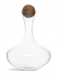 Sagaform - Nature Wine Carafe With Oak Stopper - Veinikarahvinid ja dekanterid - 2 L