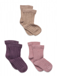 Minymo - Wool Socks - Rib 3-Pack - Sokid - 19\22