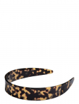 By Barb - Acetate Hair Band Dark Tortoise - Juuksekummid - ONE SIZE
