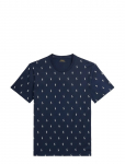 Polo Ralph Lauren - Allover Pony Cotton Jersey Sleep Shirt - L&uuml;hikeste varrukatega - S