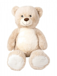 Teddykompaniet - Viggo, Beige, Stor - Muusikaga pl&uuml;&uuml;sist m&auml;nguasjad - H100CM