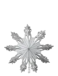 Broste Copenhagen - Snowflake Tree Topper - J&otilde;ulukuulid ja kuuseehted - &Oslash; 30 CM