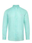 Polo Ralph Lauren - Slim Fit Linen Shirt - Linased s&auml;rgid - XL