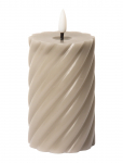 C'est Bon - Spiralled Led Pillar Candle - LED-k&uuml;&uuml;nlad - H11CM