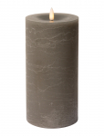 C'est Bon - Rustic Finish Led Pillar Candle - LED-k&uuml;&uuml;nlad - H20CM