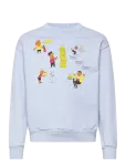THE ANIMALS OBSERVATORY - Bear Kid Sweatshirt Soft Blue - Dressipluusid - 6 Y