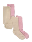 Minymo - 2-Pack Stockings W. Pattern - Sukkp&uuml;ksid - 62\68