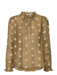 FREE/QUENT - Blouse From Freequent In A Light Material With Allover Floral Embroidery. In Add - Pikkade varrukatega - S