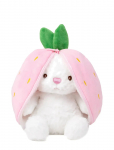 Teddykompaniet - Kanin I Jordgubbe Med Dragkedja - Pehmed m&auml;nguasjad - 37 CM